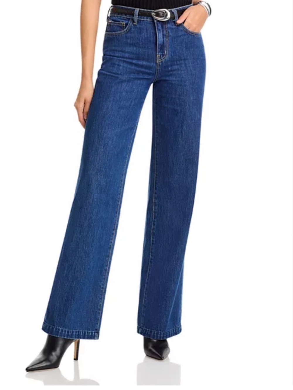 L'AGENCE Clayton Women's Wide-Leg Jeans in Conway